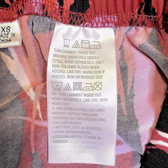 Bob Mackie Wide Leg Crop Pants Tropical Paradise Print Size XS NWOT - Picture 6 of 9